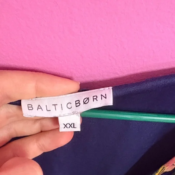 Baltic Born Lennon navy blue Floral Velvet Maxi Dress stretchy size XXL classy - Picture 3 of 16